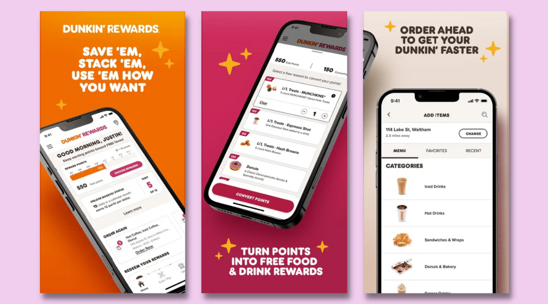 Dunkn' Rewards Mobile App in Apple App Store