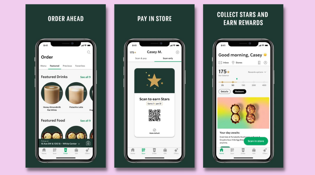 Starbucks Mobile app in Apple App Store