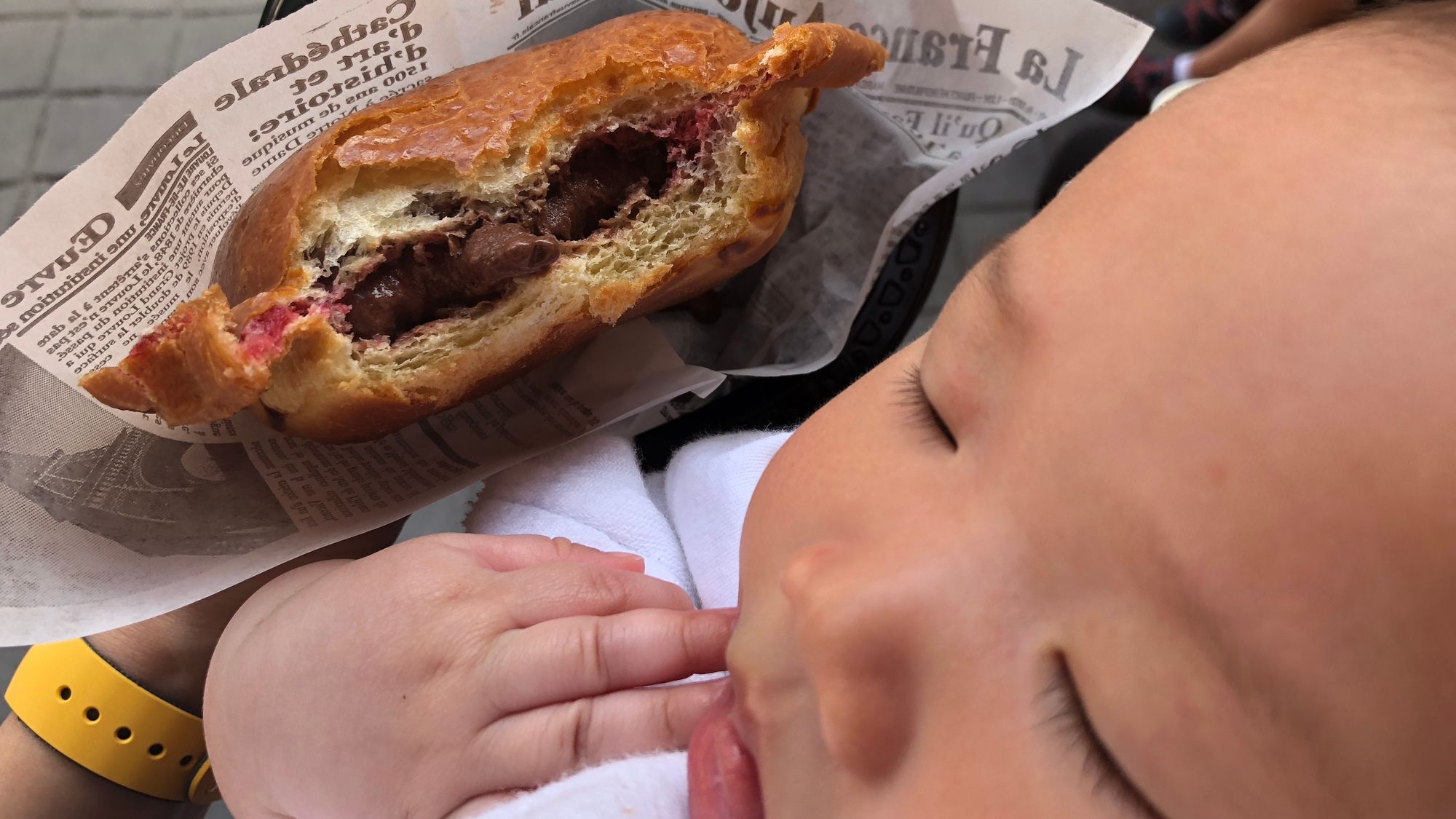 Pressed Brioche Ice Cream Sandwich at Les Halles Boulangerie