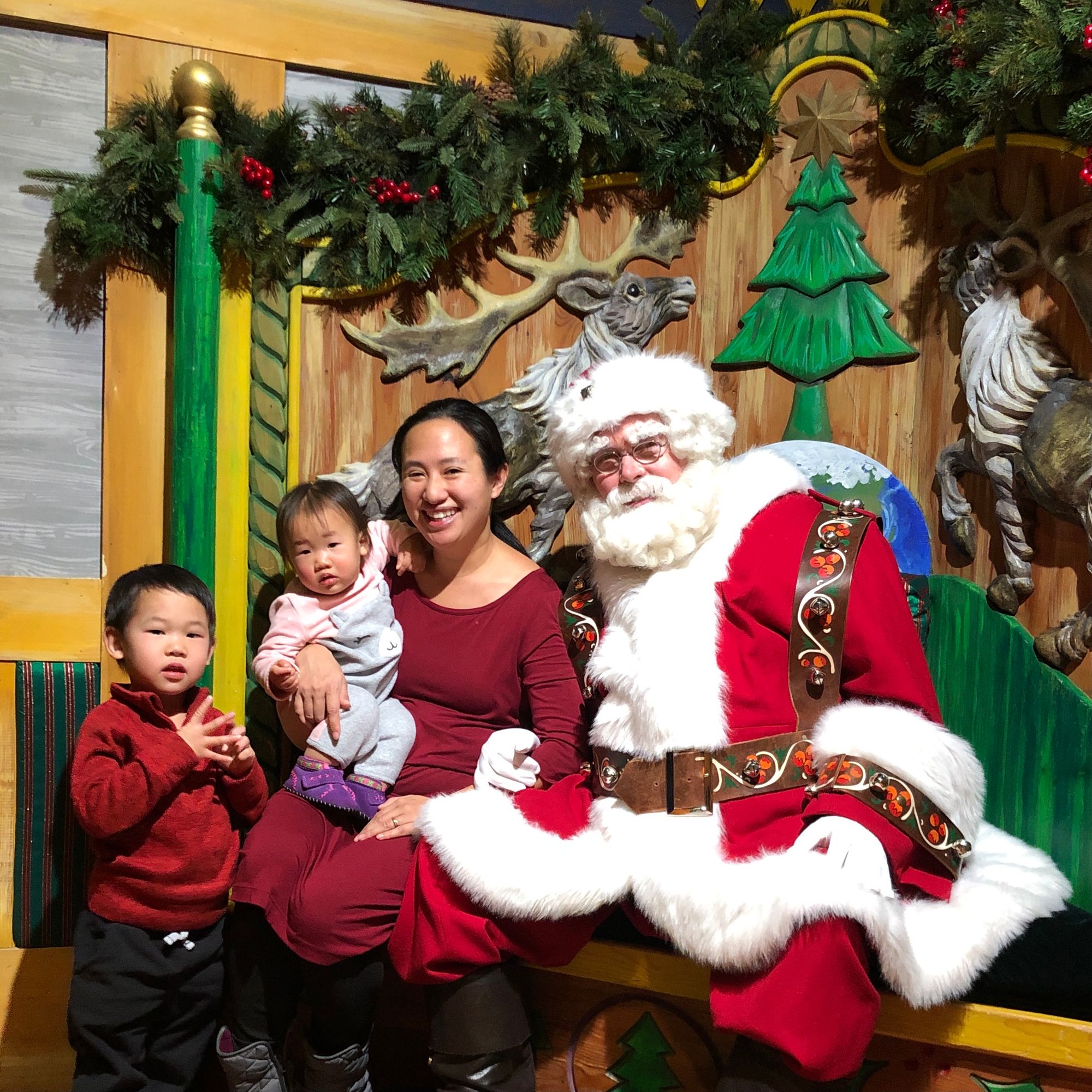 Macy's Santa with my Two Little Elves