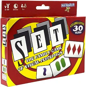 SET - The Family Card Game of Visual Perception - Race to Find The Matches, For Ages 8+,81 Cards, Rules included