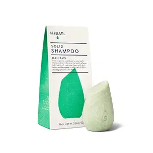 HiBAR Shampoo Bar, All Natural Hair Care, Plastic Free, Made with Eco Friendly Ingredients, Travel Size, Color Safe, Solid Sustainable Bars, Zero Waste (Maintain)