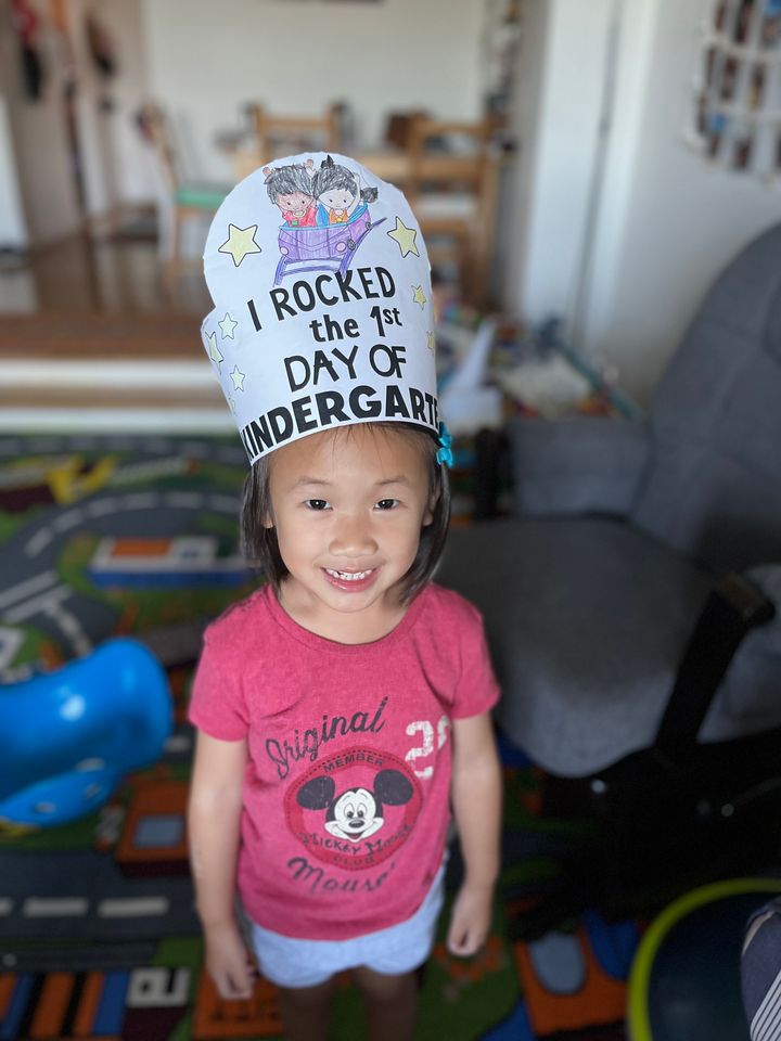 1st day of Kindergarten crown "I rocked the 1st day of Kindergarten"